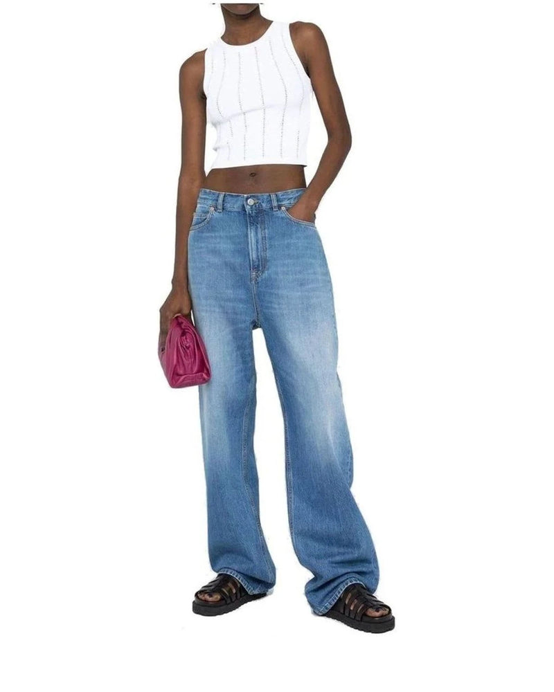Valentino Garavani Jean in blue, Cotton — view 2