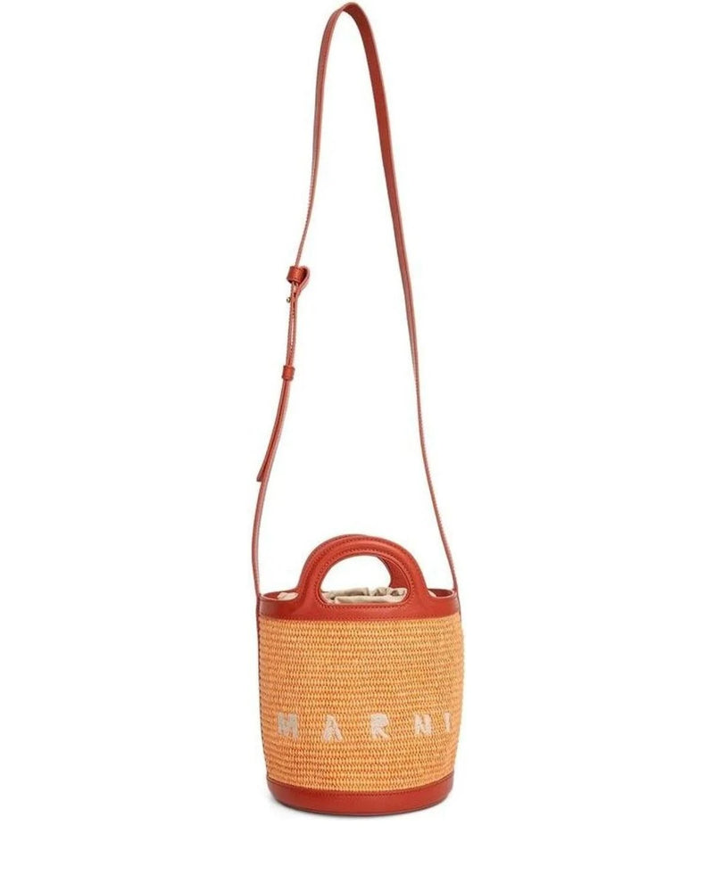 Marni Bucket Bag in orange, Cotton — view 4