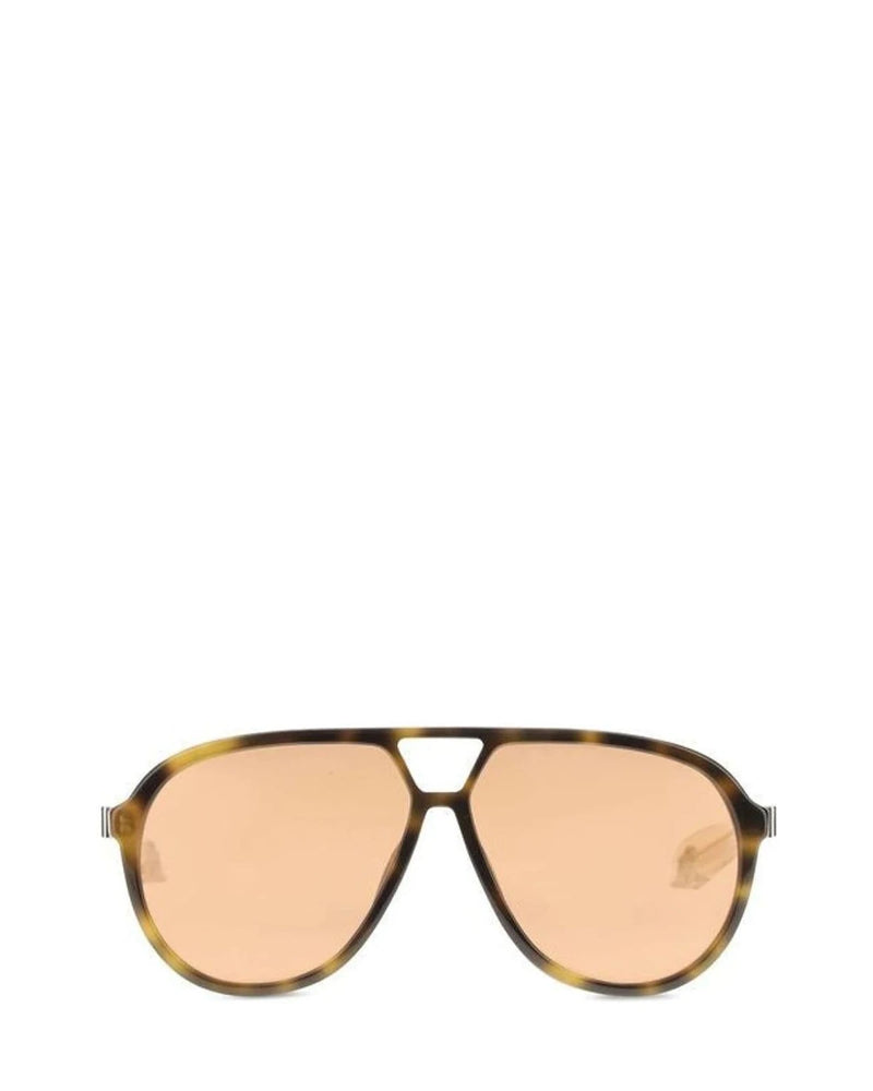 Alexander McQueen Sunglasse in brown, Acetate