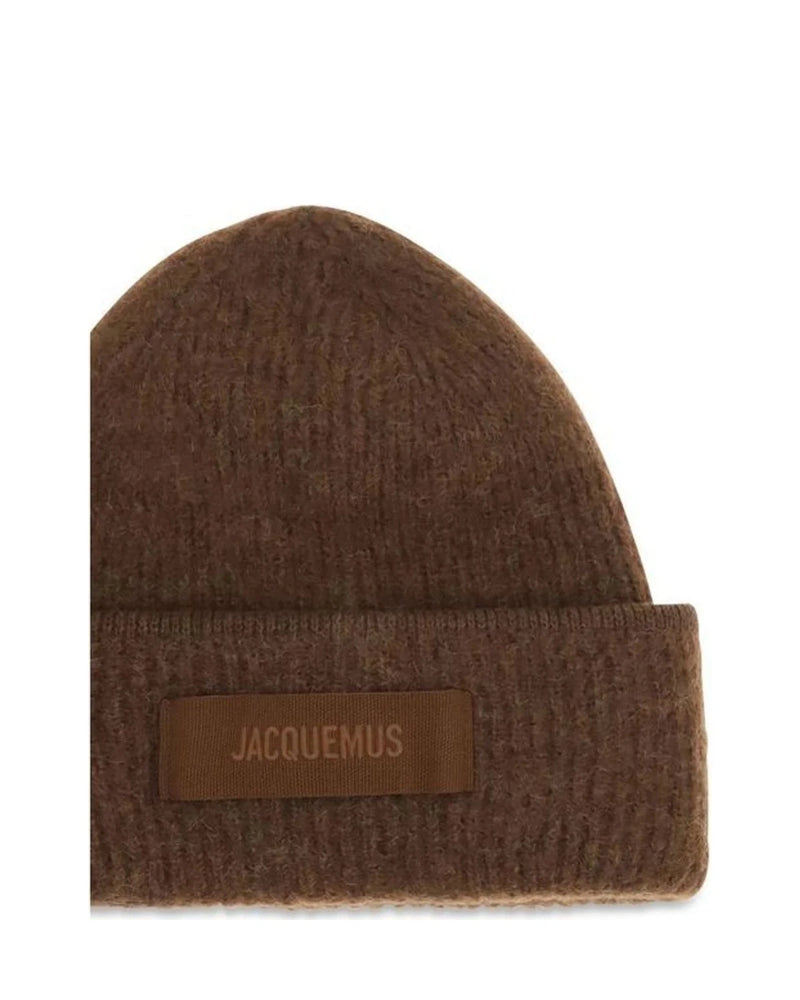 Jacquemus Beanie in brown, Alpaca Vicugna — view 3
