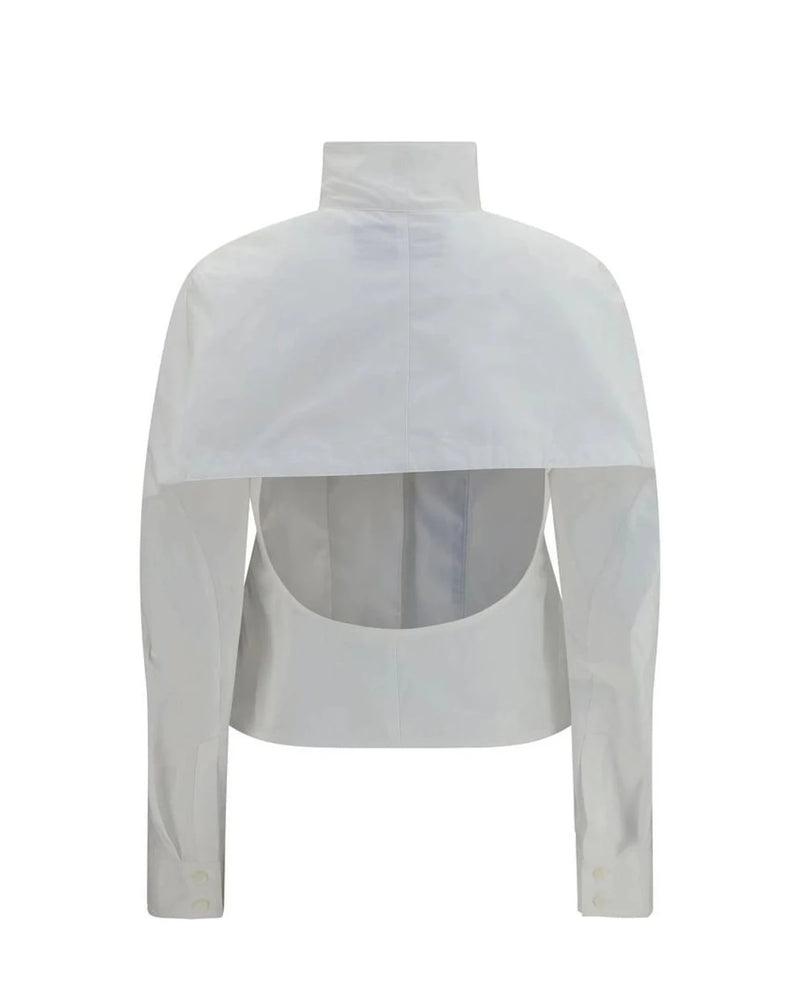 Jacquemus Dress Shirt in white, Cotton — view 2