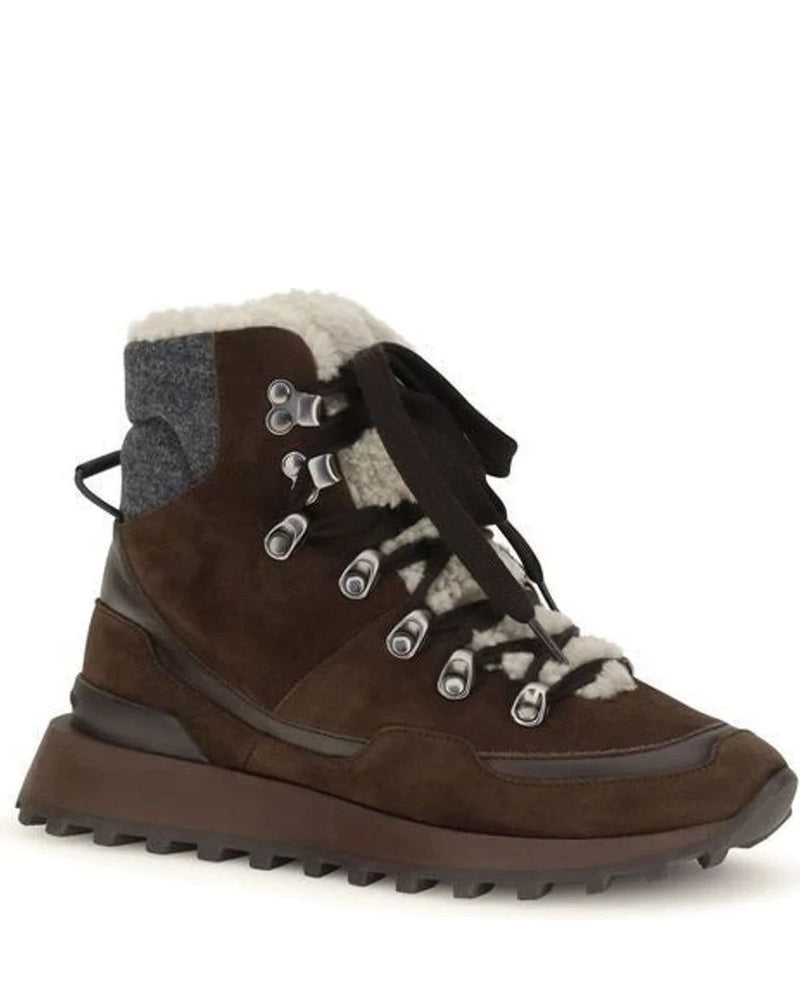 Brunello Cucinelli Boots in brown, Suede — view 2