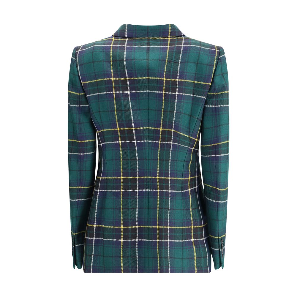 Alexander Mcqueen Check Patterned Blazer