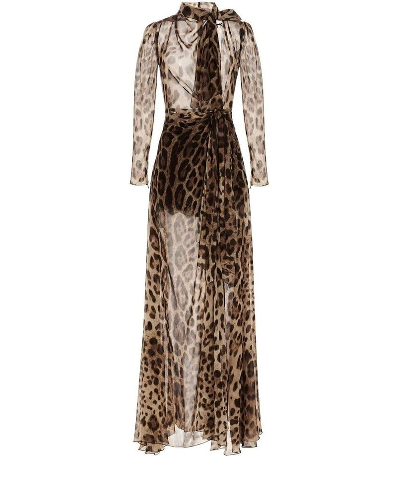Dolce & Gabbana Dresse in brown, Silk
