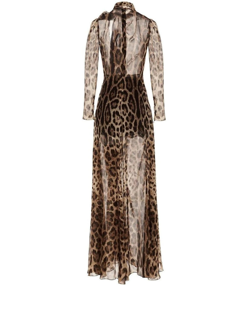 Dolce & Gabbana Dresse in brown, Silk — view 2