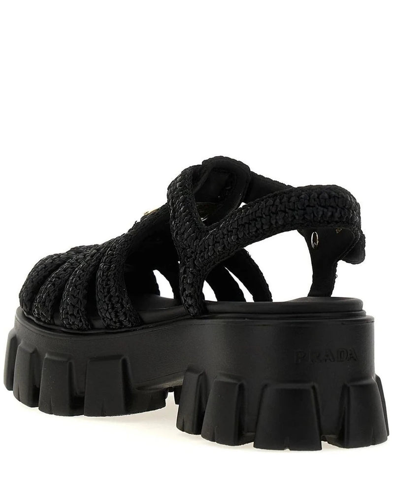 Prada Sandals in black, Viscose — view 3