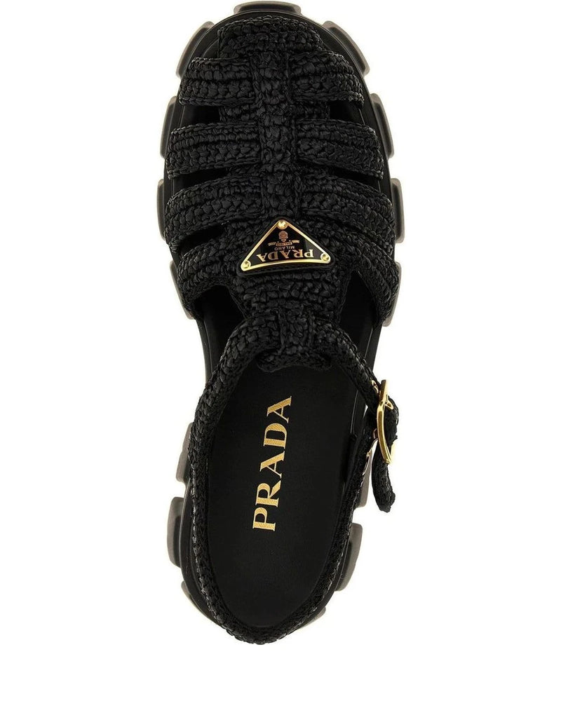 Prada Sandals in black, Viscose — view 4