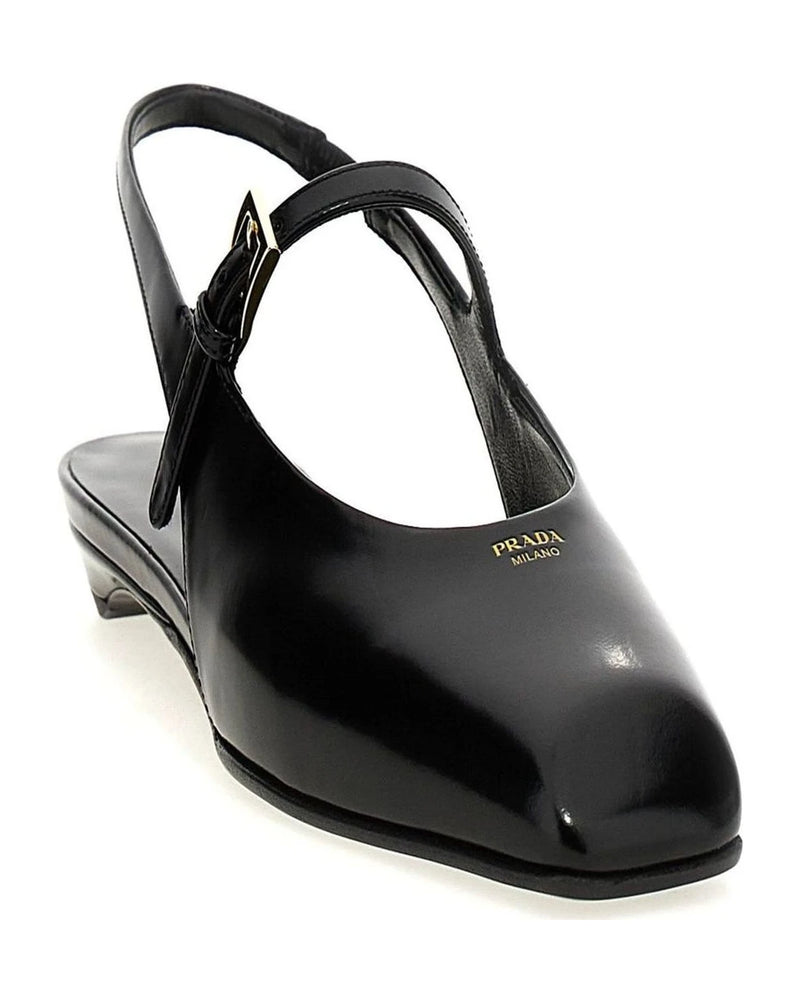 Prada Ballet Flats in black, Calfskin Leather — view 2