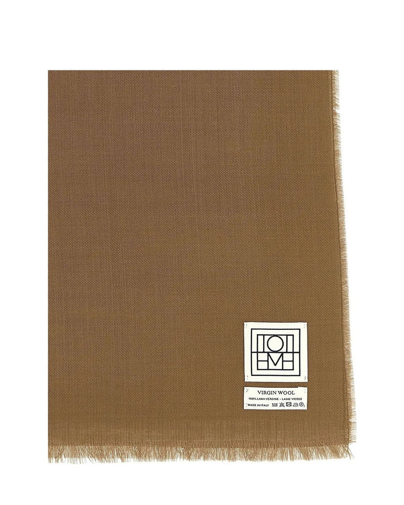 Toteme Scarves & Shawl in brown, Virgin Wool — view 2