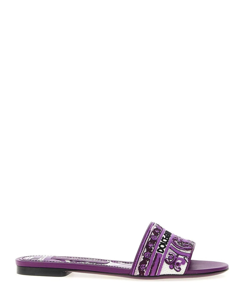 Dolce & Gabbana Purple Slides