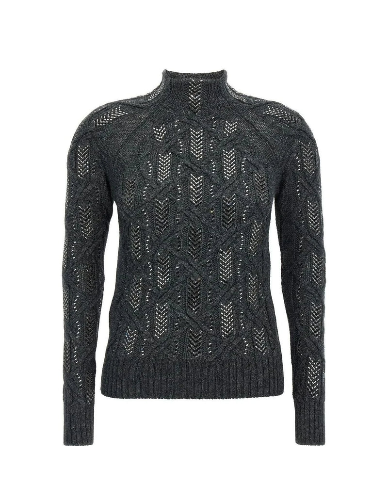 Ermanno Scervino Sweater in gray, Virgin Wool