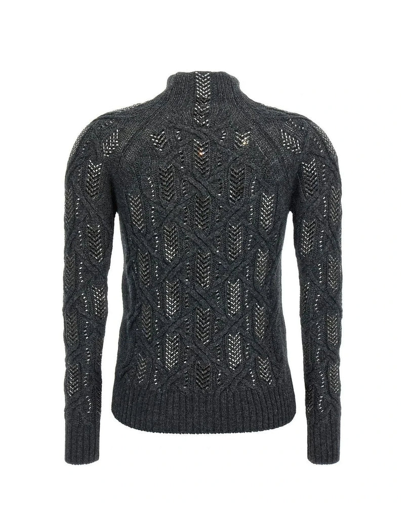Ermanno Scervino Sweater in gray, Virgin Wool — view 2