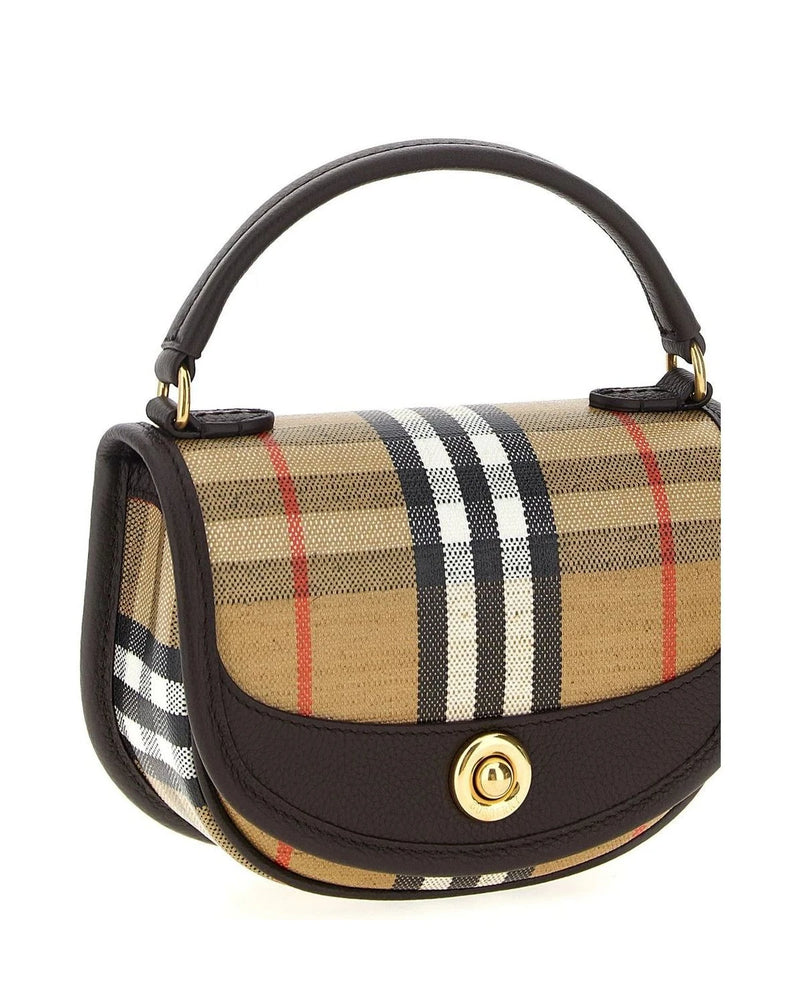 Burberry Baguette Handbag in multicolor, Cotton — view 3