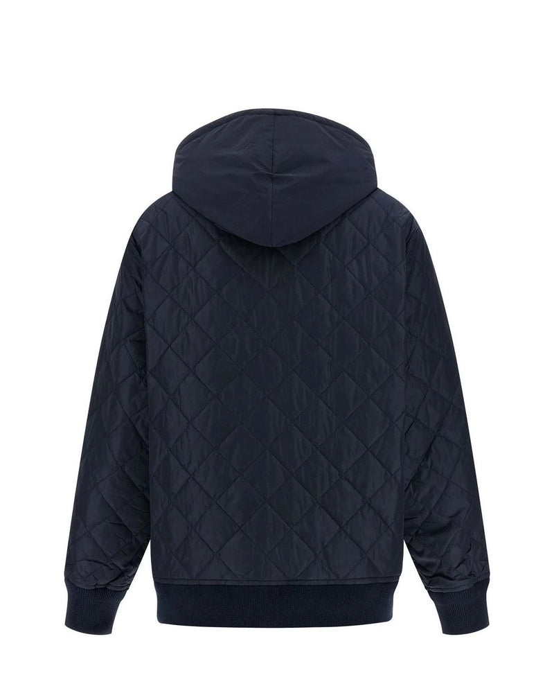 Prada Bomber Jacket in blue, Recycled Polyamide — view 3