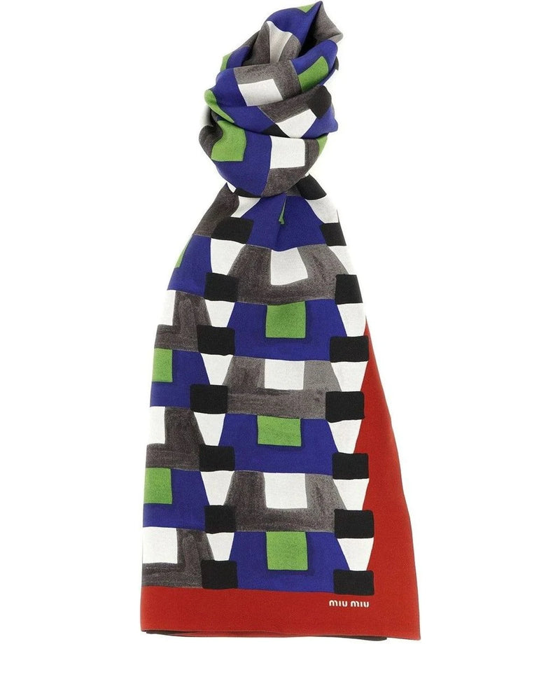 Miu Miu Scarves & Shawl in multicolor, Silk