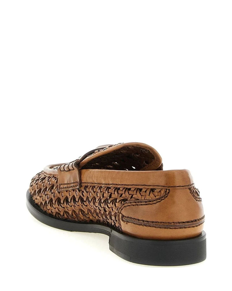 Miu Miu Loafers in brown, Calfskin Leather — view 3