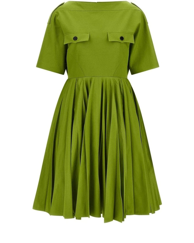 Prada Dresse in green, Cotton