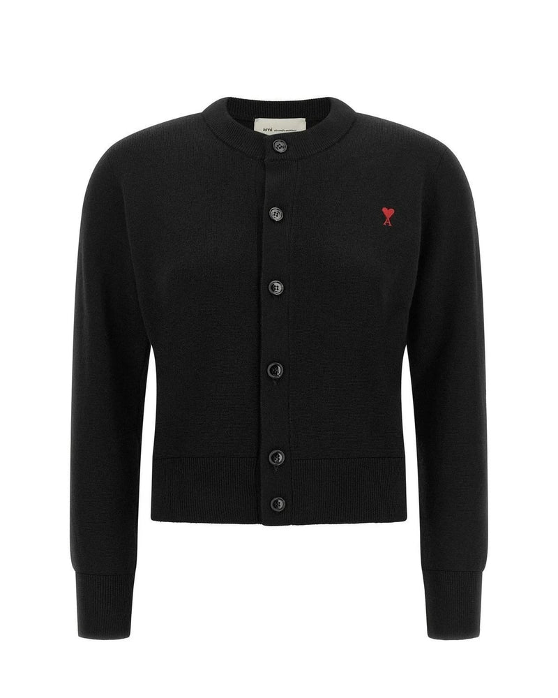 Ami Paris Cardigan in black, Wool