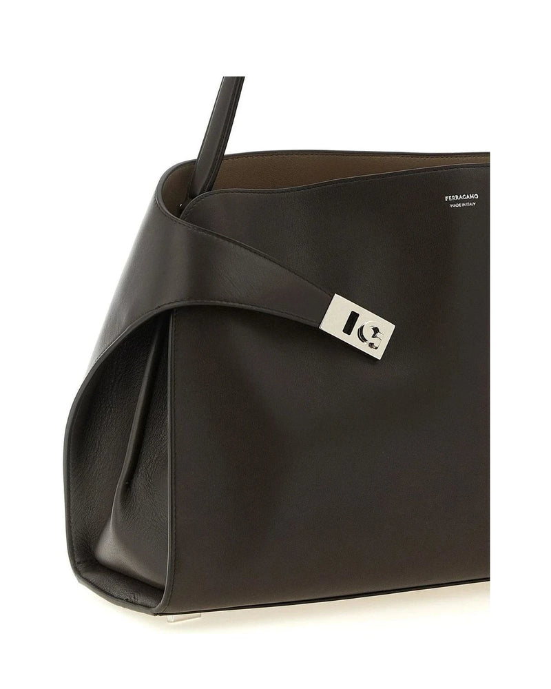 Ferragamo Shoulder Bag in brown, Calfskin Leather — view 3