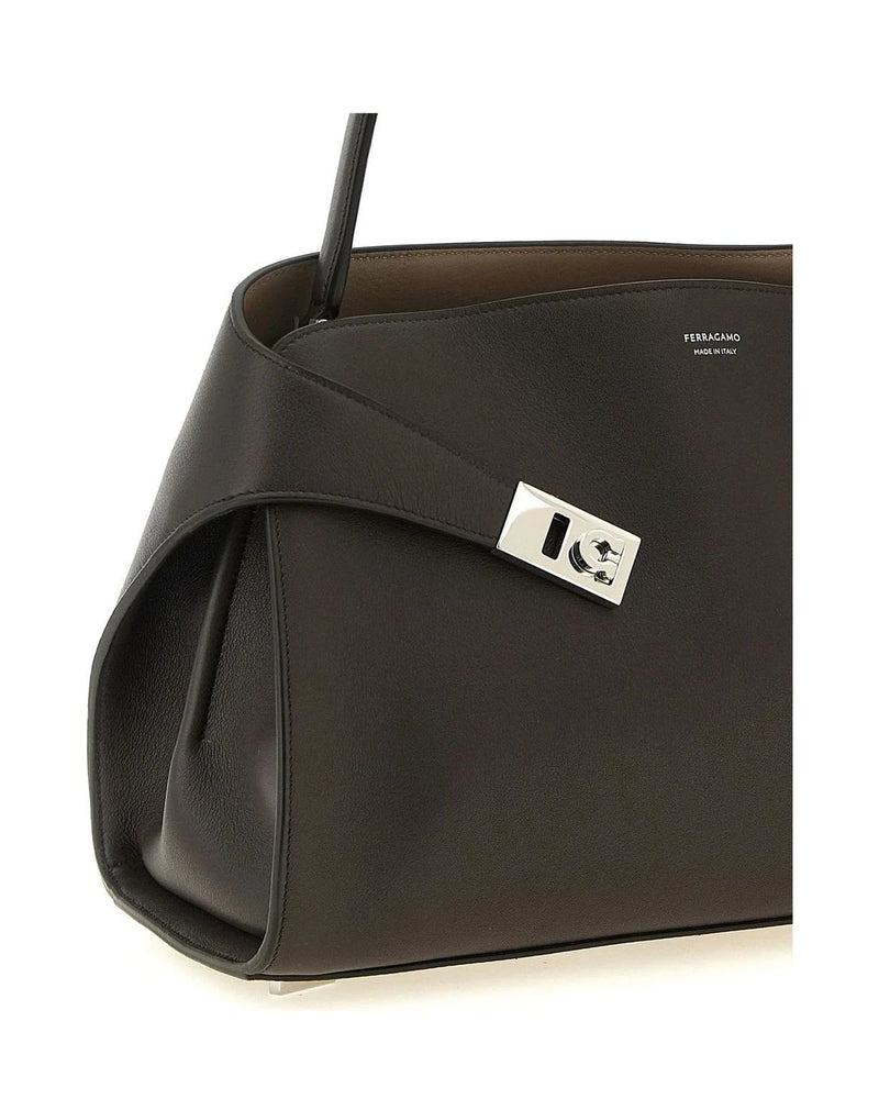 Ferragamo Shoulder Bag in brown, Calfskin Leather — view 3