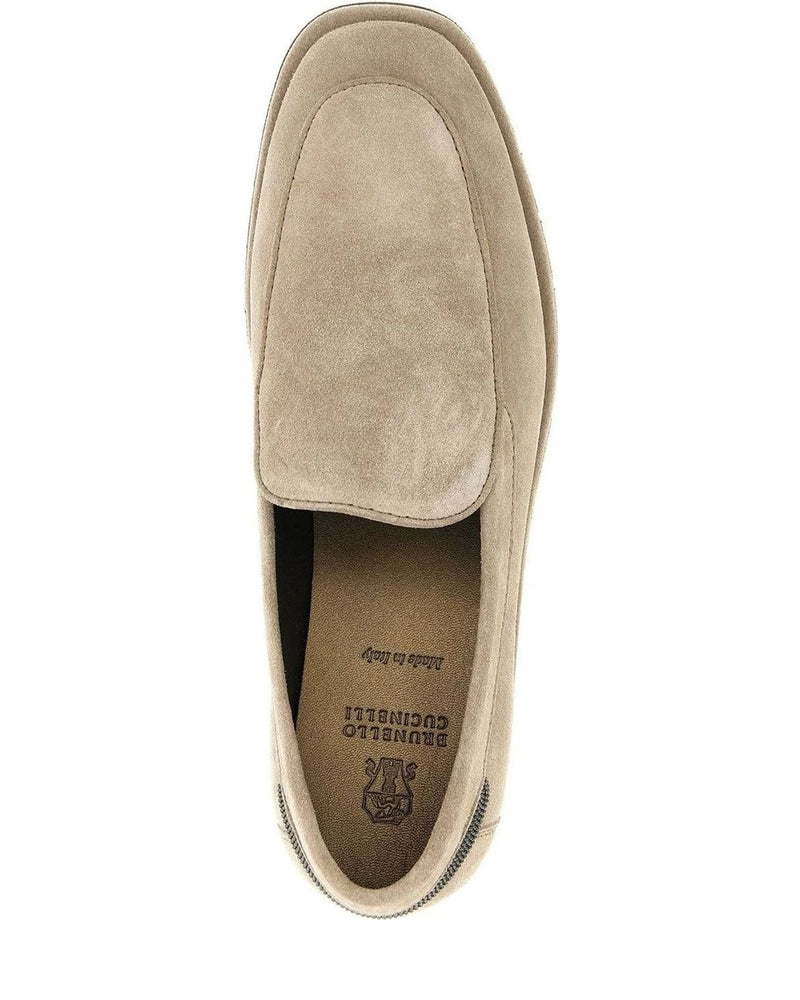 Brunello Cucinelli Loafers in beige, Calfskin Leather — view 4