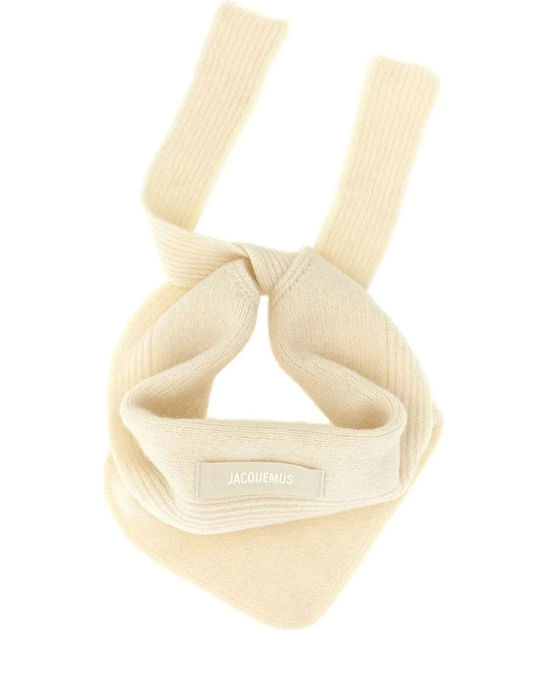 Jacquemus Scarves & Shawl in white, Alpaca Wool