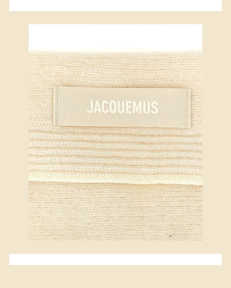 Jacquemus Scarves & Shawl in white, Alpaca Wool — view 2