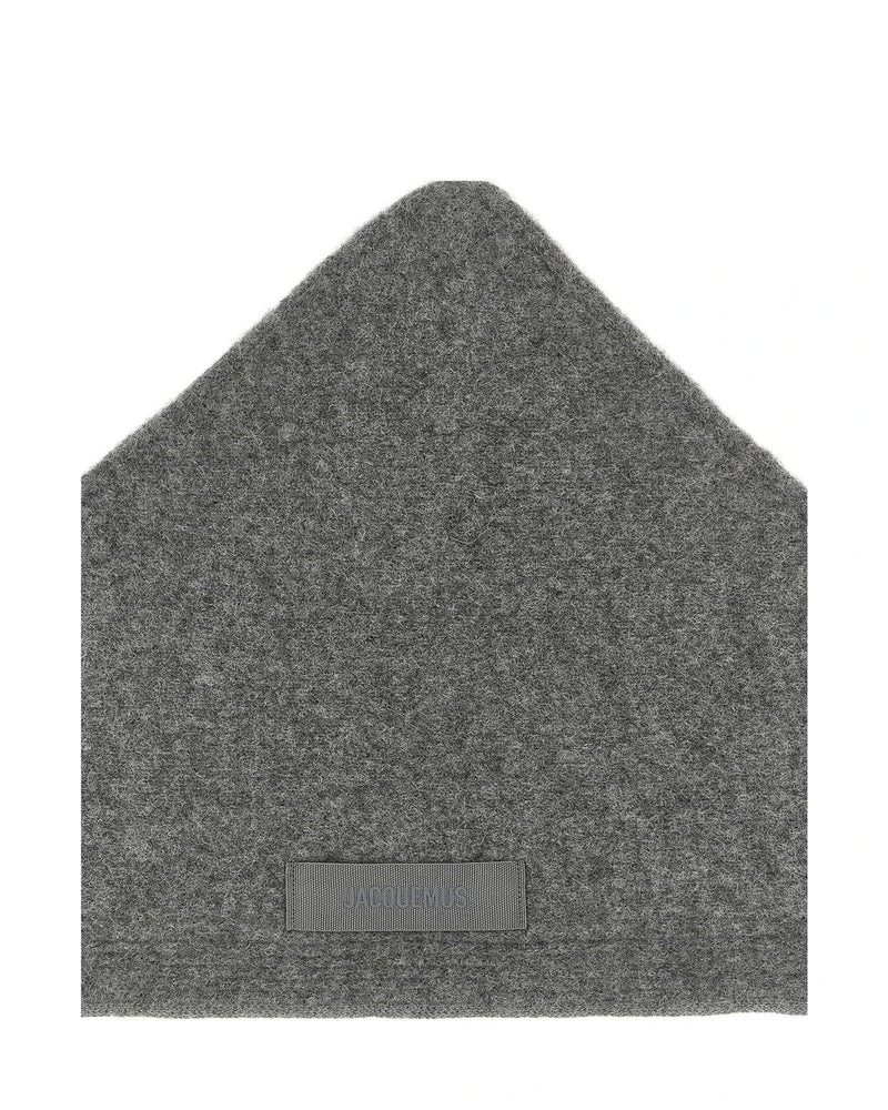 Jacquemus Scarves & Shawl in gray, Alpaca Wool — view 3