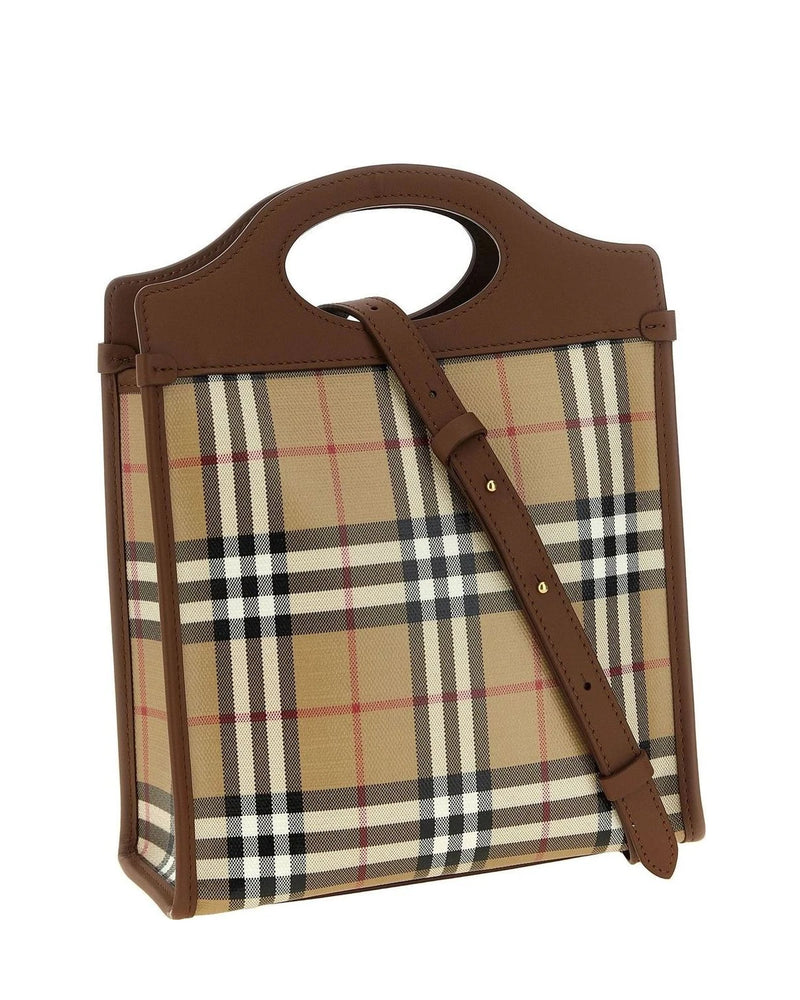 Burberry Tote Bag in beige, Cotton — view 2