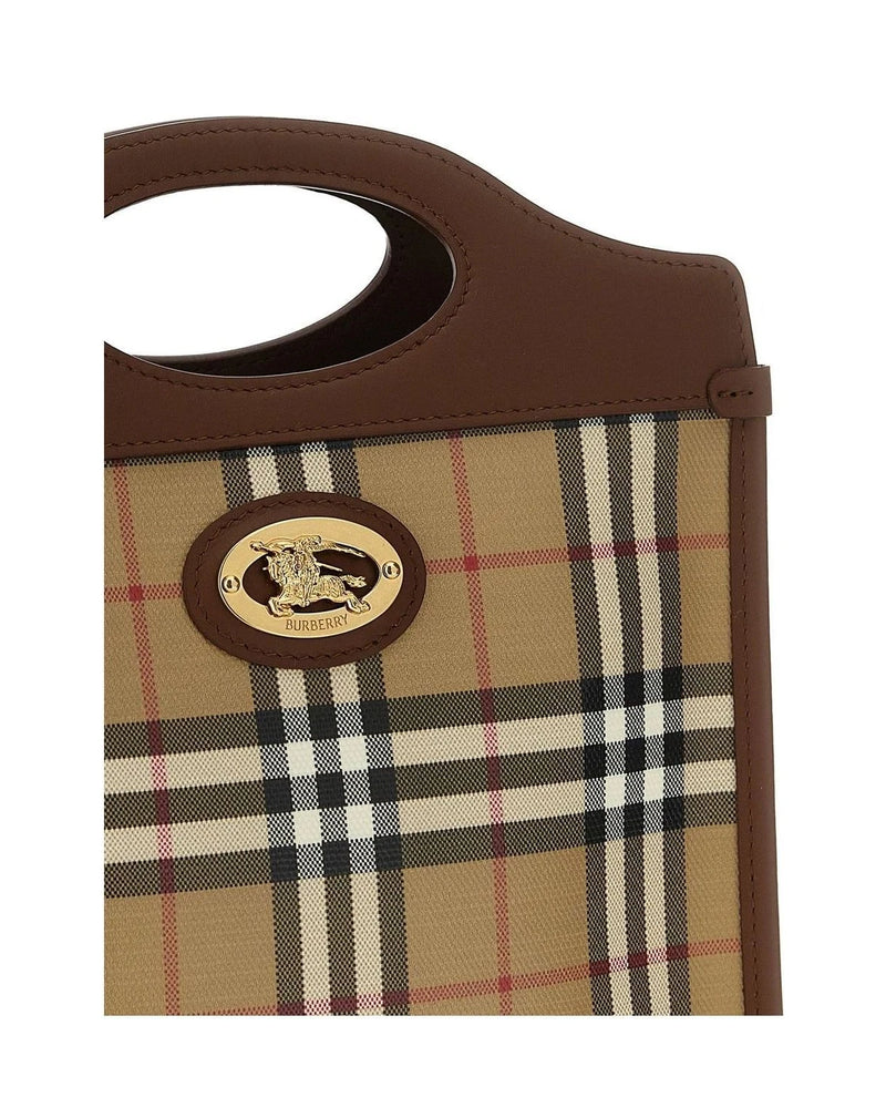 Burberry Tote Bag in beige, Cotton — view 3