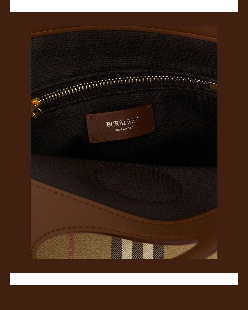 Burberry Tote Bag in beige, Cotton — view 4