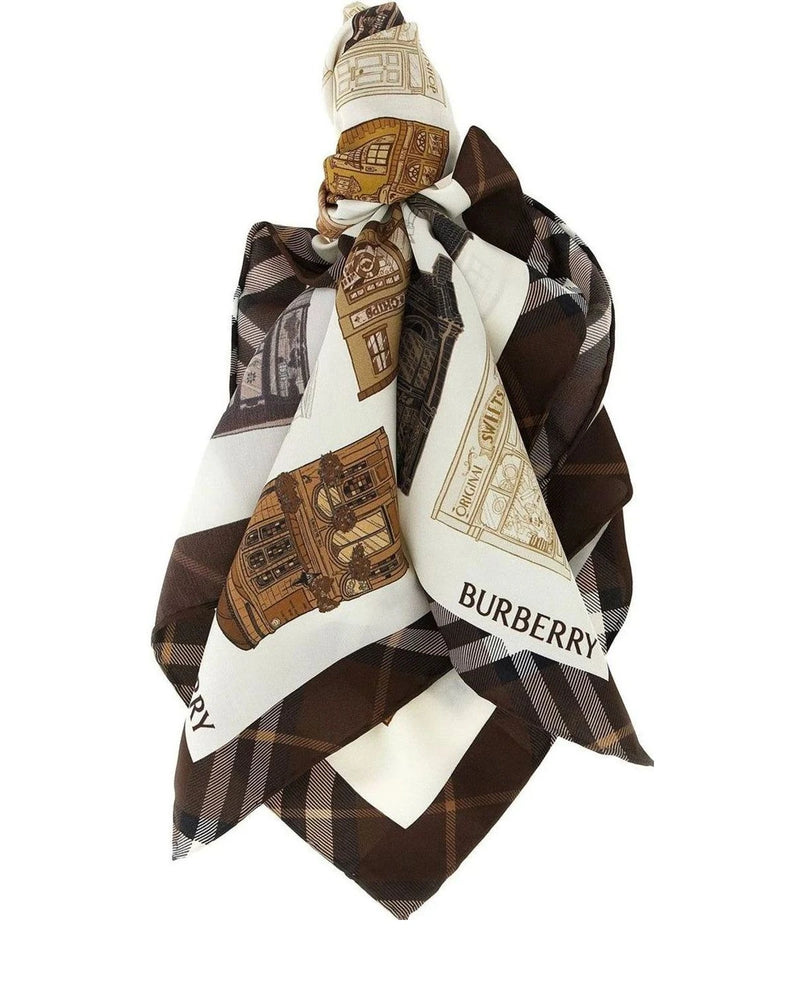 Burberry Scarves & Shawl in multicolor, Mulberry Silk