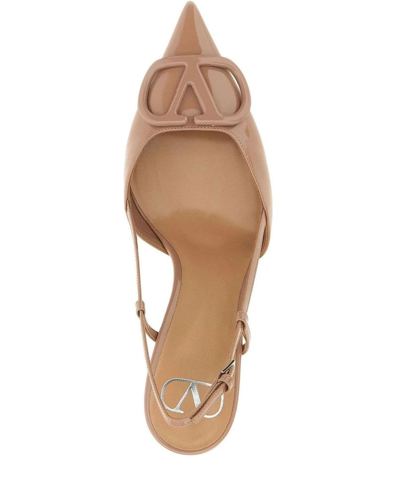 Valentino Garavani Pumps in pink, Calfskin Leather — view 4