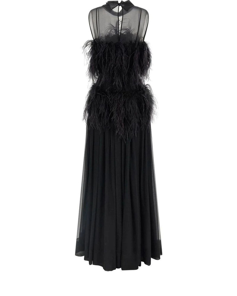 Alberta Ferretti Dresse in black, Silk — view 2
