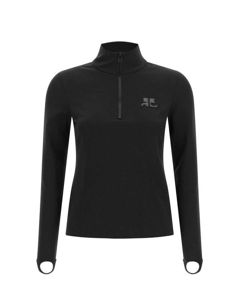 Courrèges Cardigan in black, Polyamide