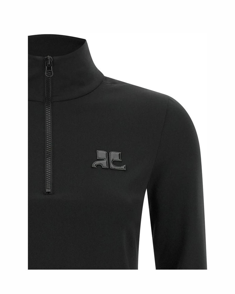 Courrèges Cardigan in black, Polyamide — view 3