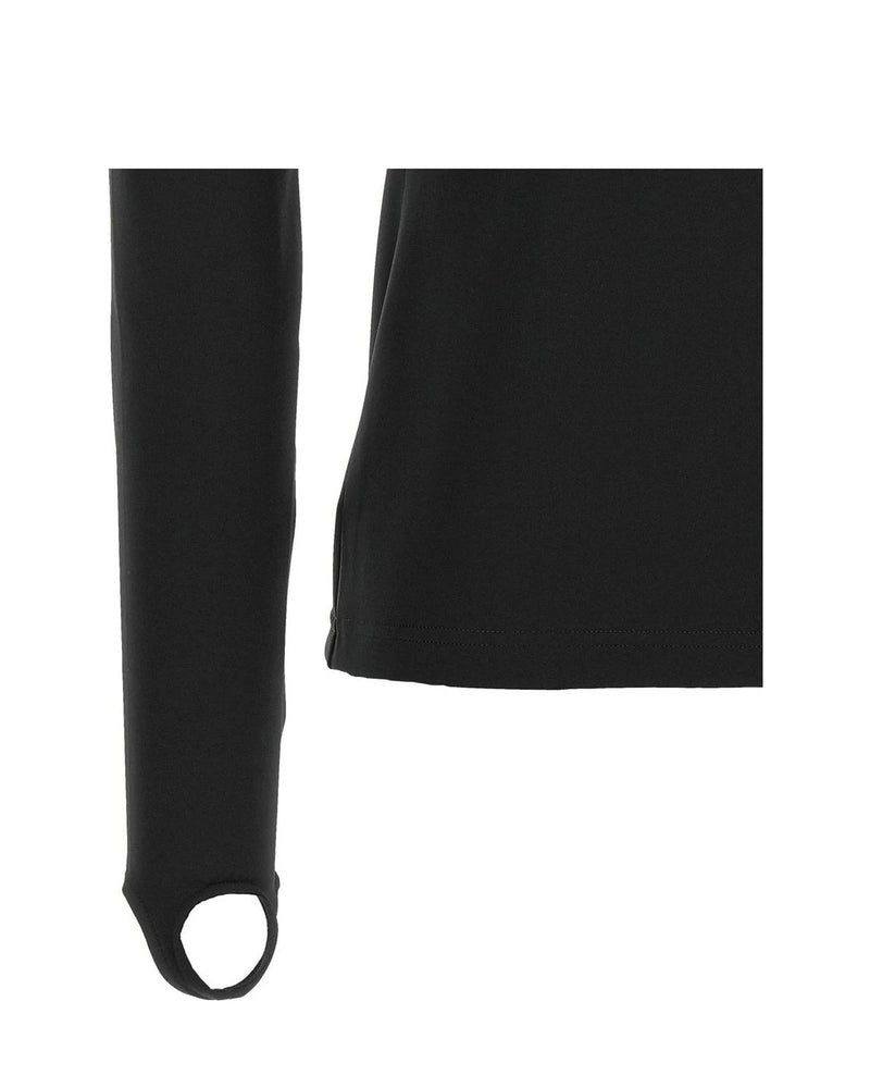 Courrèges Cardigan in black, Polyamide — view 4