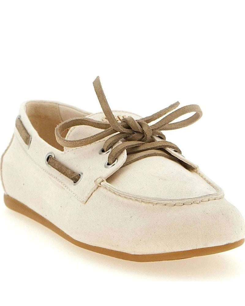 Miu Miu Loafers in beige, Cotton — view 2