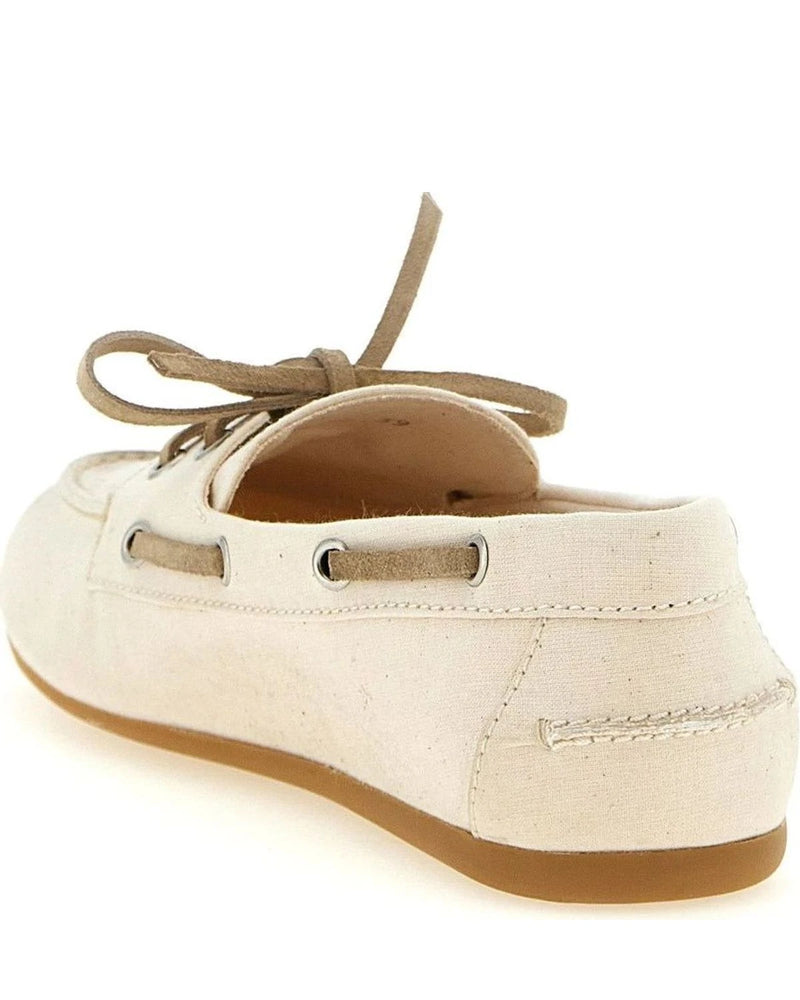 Miu Miu Loafers in beige, Cotton — view 3