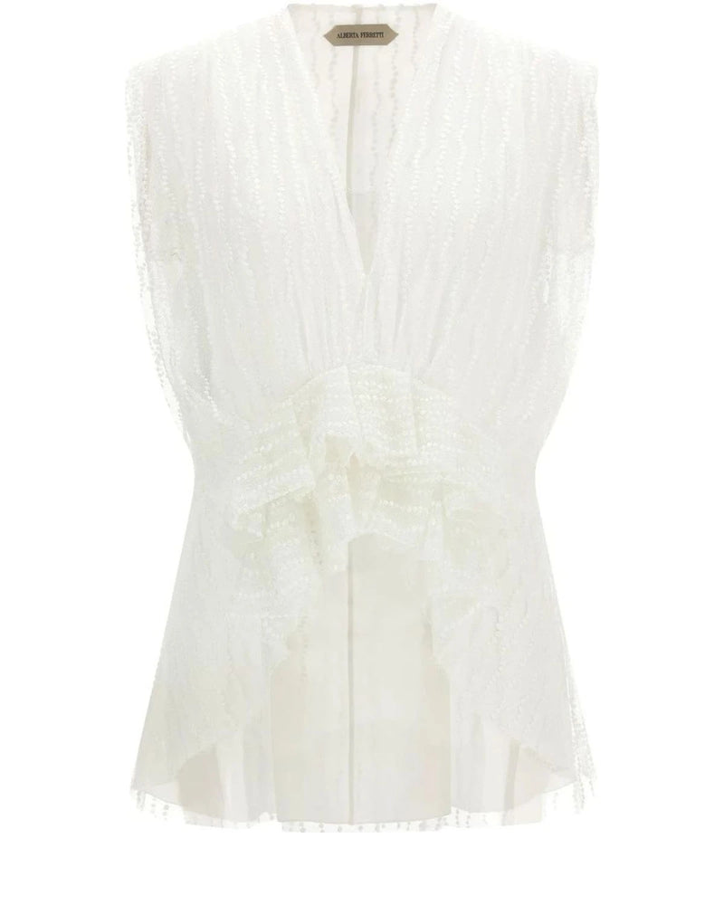 Alberta Ferretti Blouse in white, Polyester