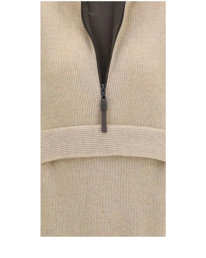 Brunello Cucinelli Sweatshirt in beige, Kashmir — view 3