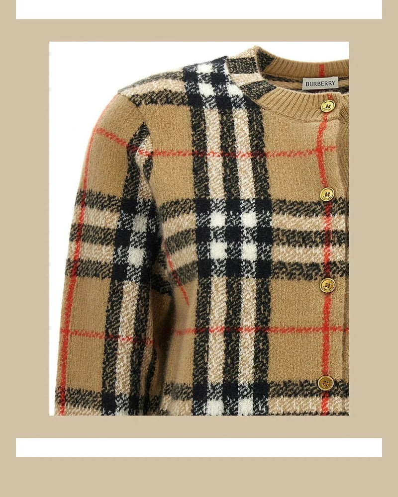 Burberry Cardigan in beige, Cashmere — view 3