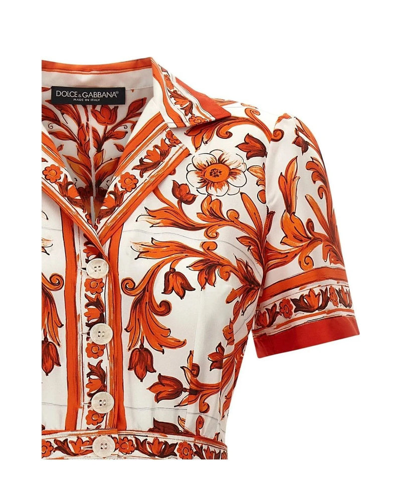 Dolce & Gabbana Dresse in orange, Silk — view 3