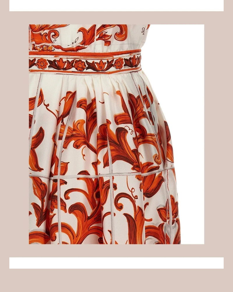 Dolce & Gabbana Dresse in orange, Silk — view 4