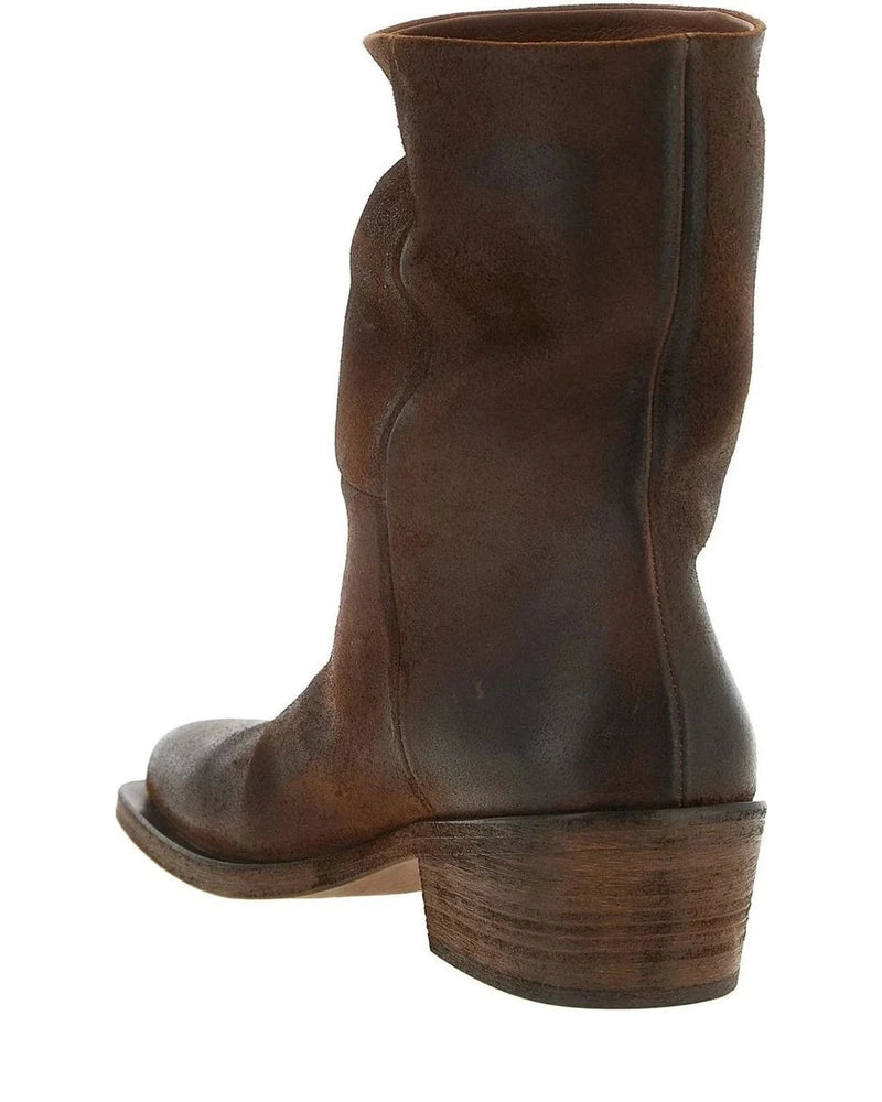 Marsell Chelsea Boots in brown, Calfskin Leather — view 3