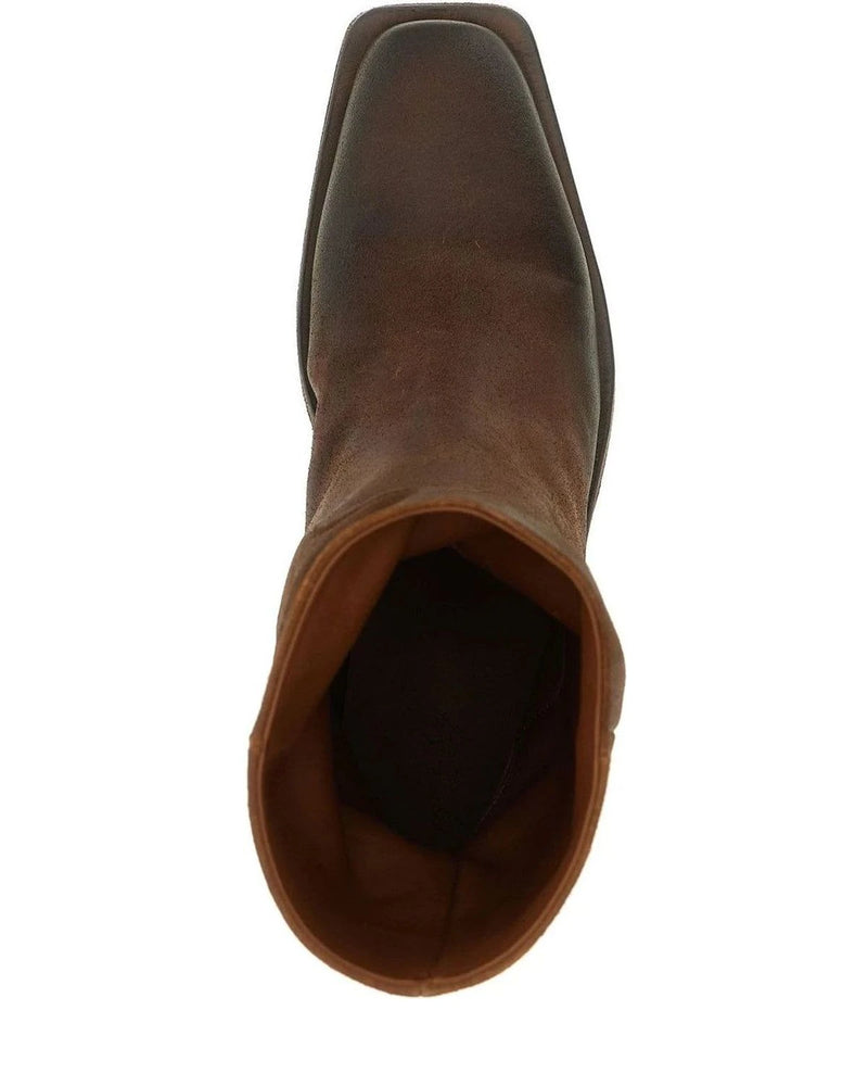 Marsell Chelsea Boots in brown, Calfskin Leather — view 4