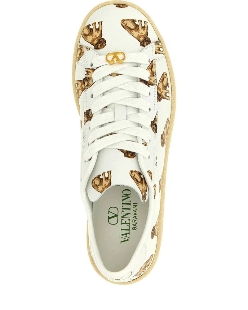 Valentino Garavani Sneakers in white, Calfskin Leather — view 4