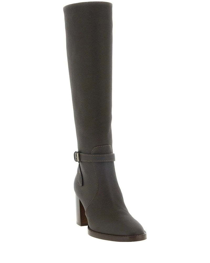 Gianvito Rossi Knee High Boots in brown, Calfskin Leather — view 2