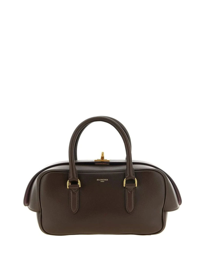 Balenciaga Satchel Bag in brown, Lamb Leather