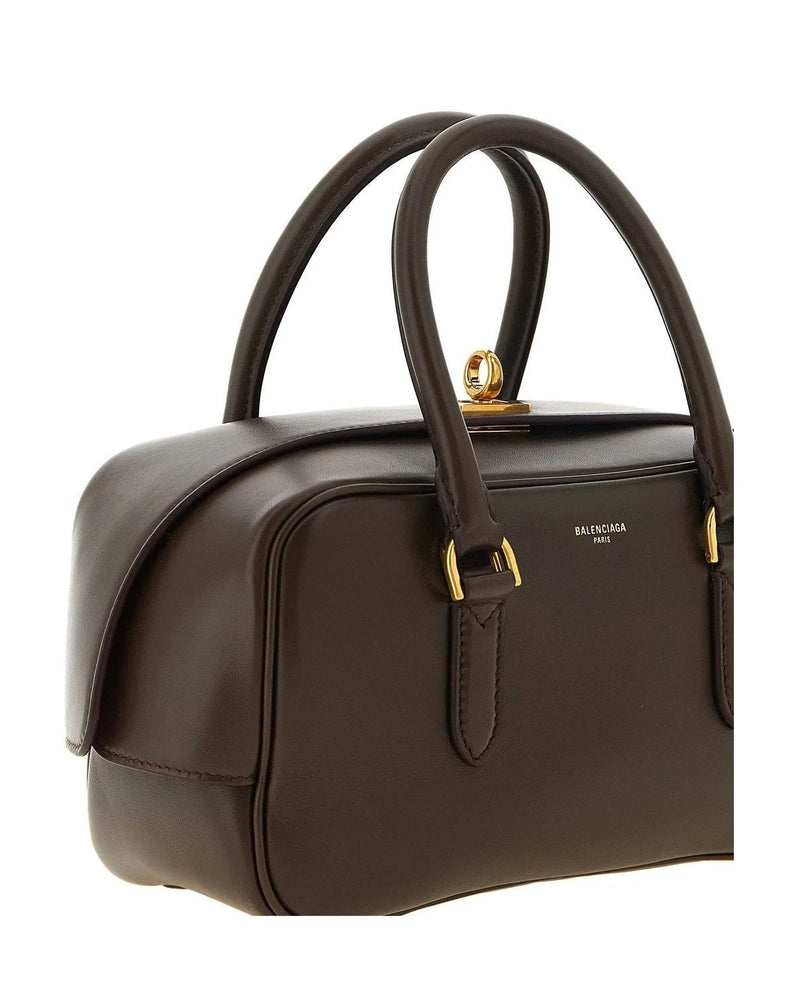 Balenciaga Satchel Bag in brown, Lamb Leather — view 3